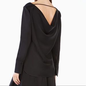 BCBG “Ceanna” Black Blouse